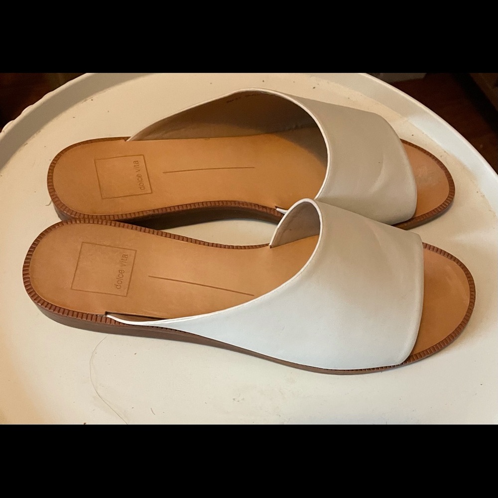 White Dolce Vita sandals